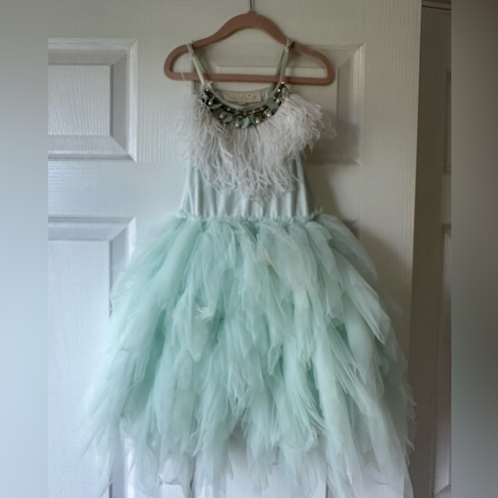 Tutu du monde swan queen peppermint green dress, like new condition